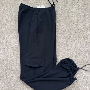 Black cargo pants
